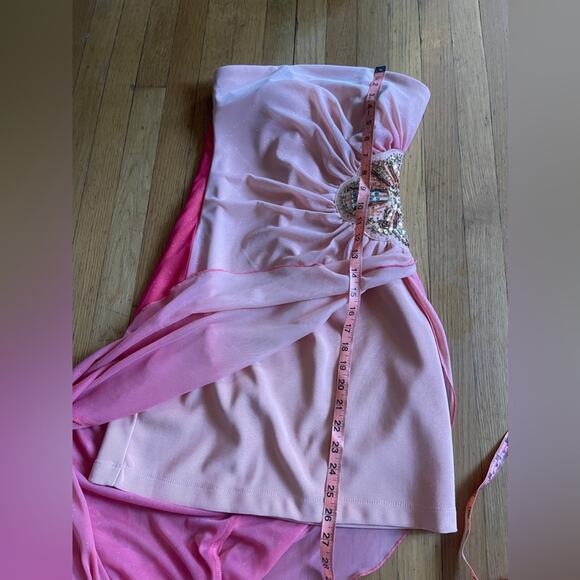 Y2K Vintage Asymetrical Strapless Tubetop Dress - Picture 6 of 10